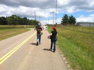 walking road