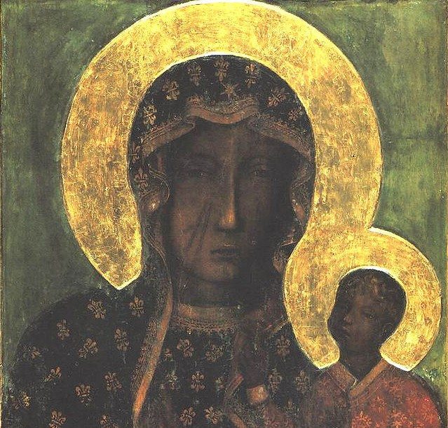 Czestochowska Our Lady Virgin Mary cropped
