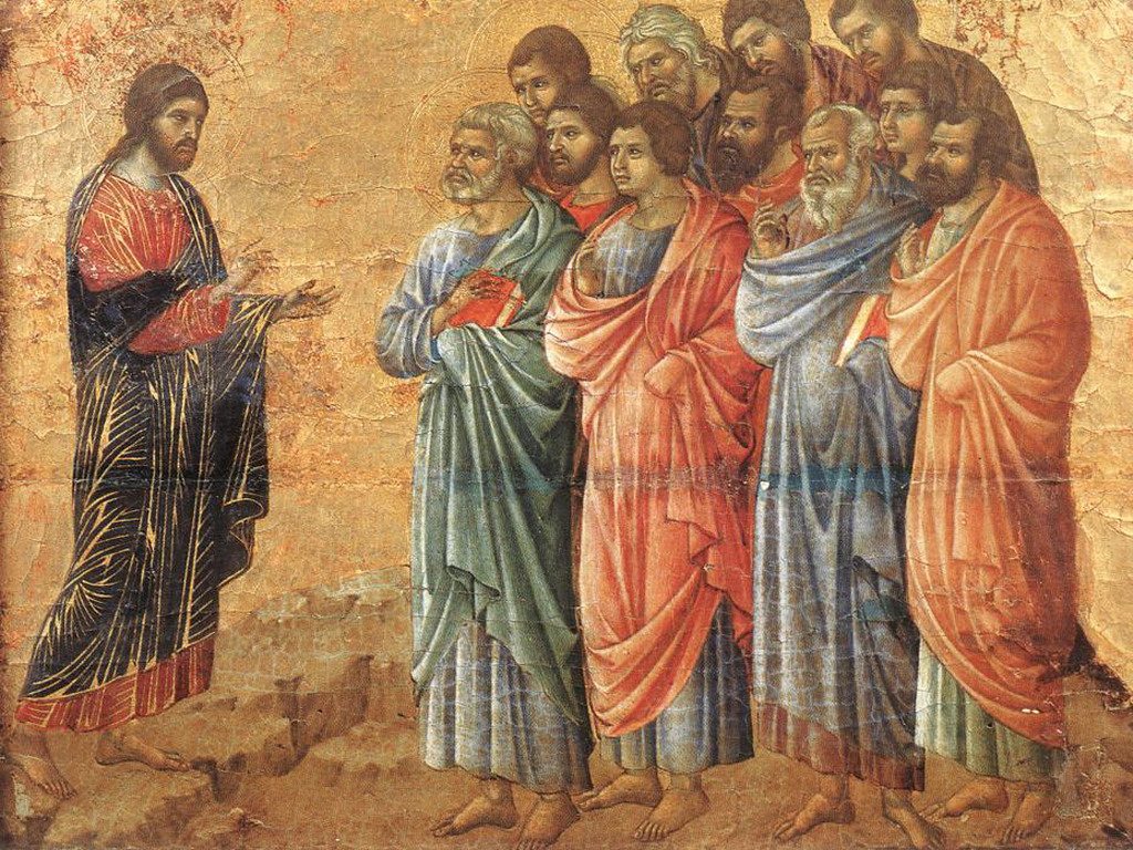 Duccio di Buoninsegna (1260-1318) - Jezus i Apostołowie
